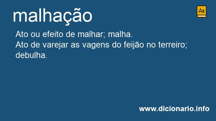 Significado de malhao