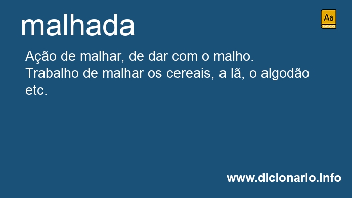 Significado de malhada