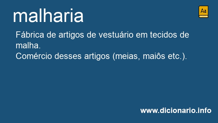Significado de malharia