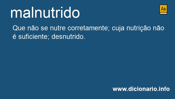 Significado de malnutridos
