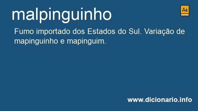 Significado de malpinguinho
