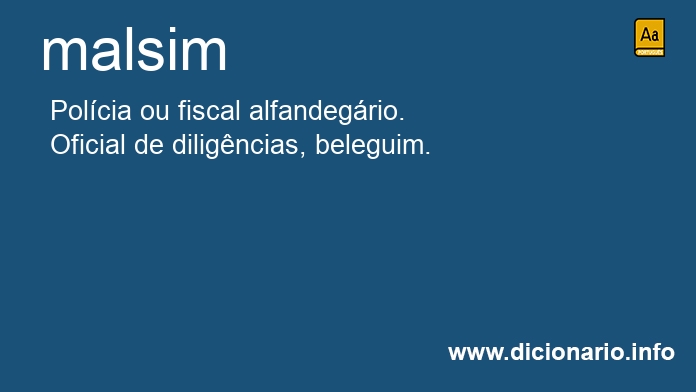 Significado de malsins