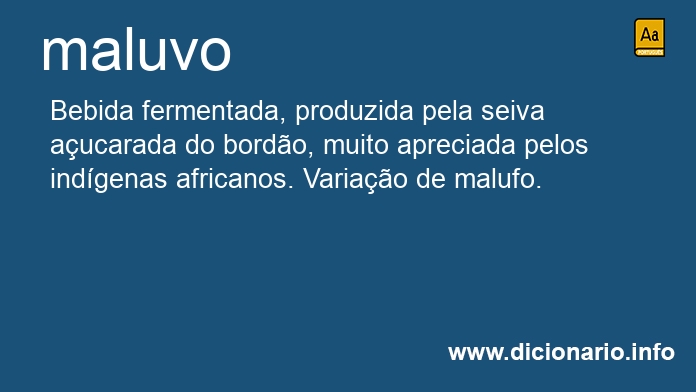 Significado de maluvo