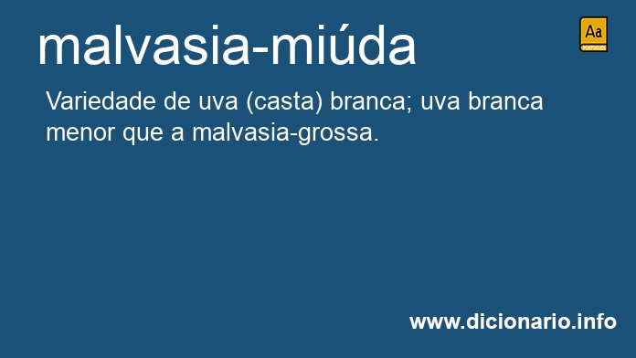 Significado de malvasia-mida