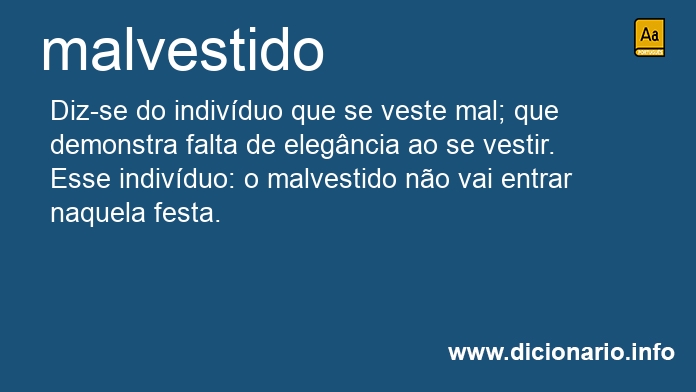 Significado de malvestido