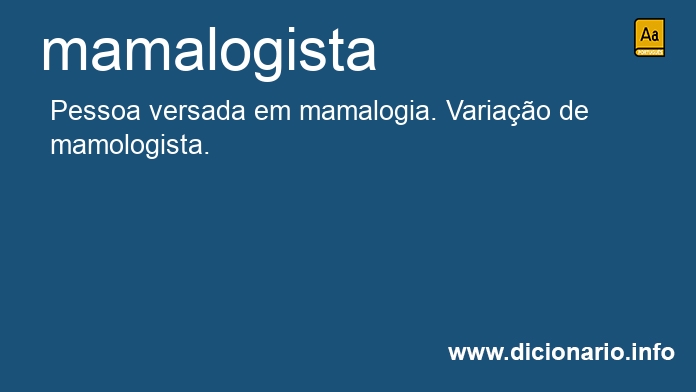 Significado de mamalogista