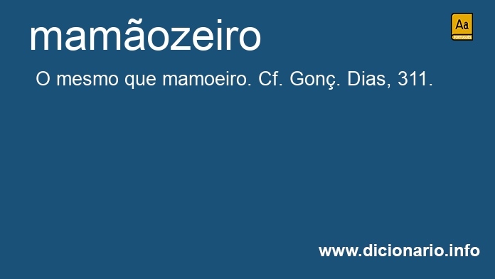 Significado de mamozeiro