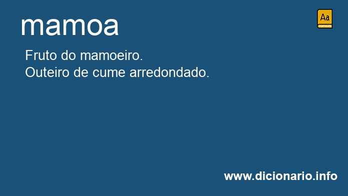 Significado de mamoa