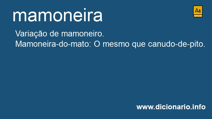 Significado de mamoneira