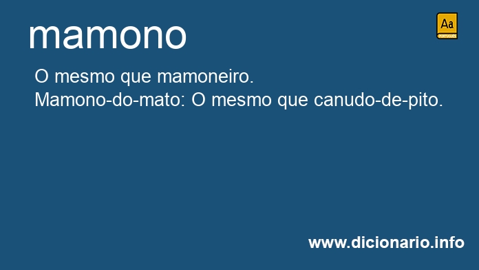 Significado de mamono