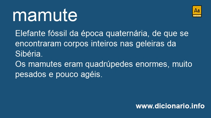 Significado de mamutes