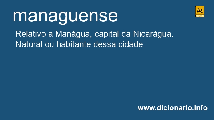 Significado de managuense