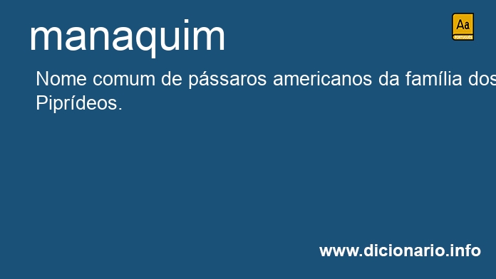 Significado de manaquim