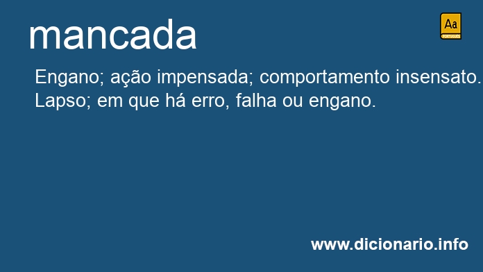 Significado de mancada
