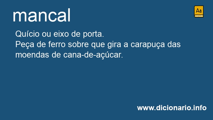 Significado de mancal