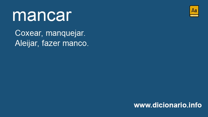 Significado de mancar