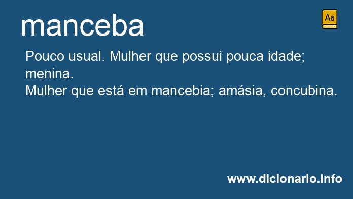 Significado de manceba