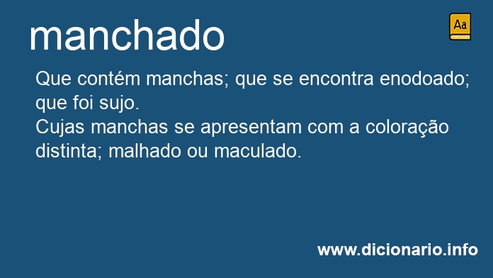 Significado de manchada