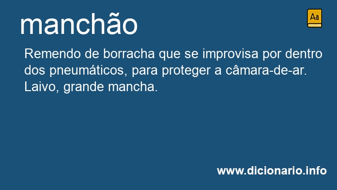 Significado de mancho