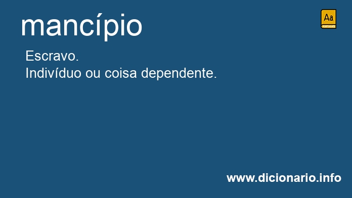 Significado de mancpios