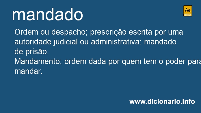 Significado de mandado