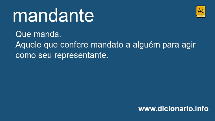 Significado de mandante