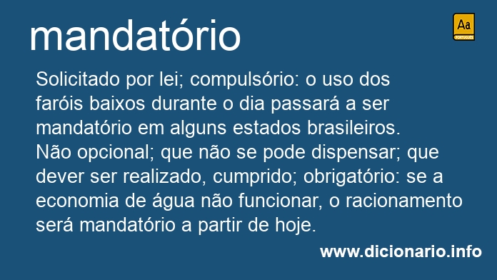 Significado de mandatrio