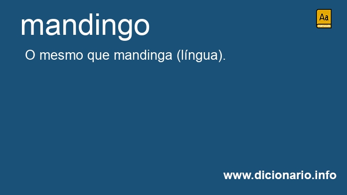 Significado de mandingo