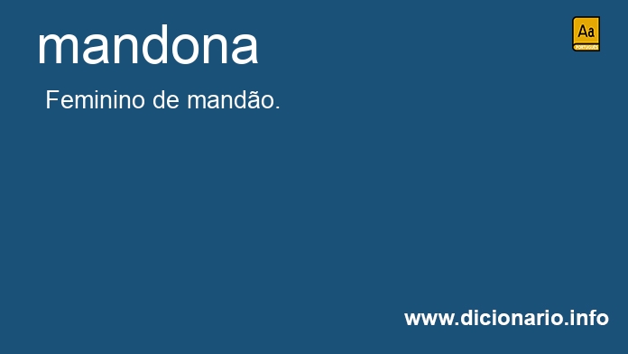 Significado de mandona