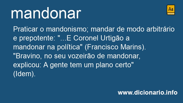 Significado de mandono