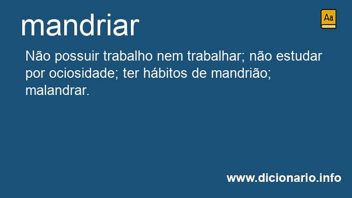 Significado de mandriara