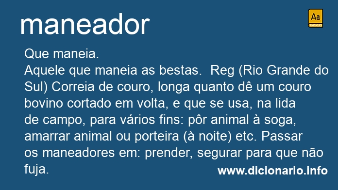 Significado de maneadores