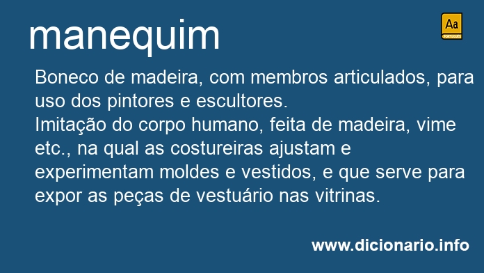 Significado de manequins