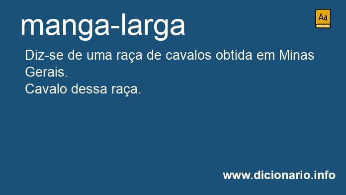 Significado de manga-larga