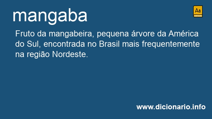 Significado de mangaba