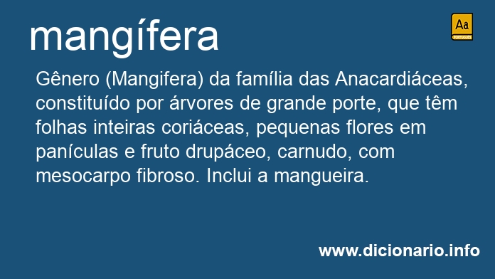 Significado de mangfera