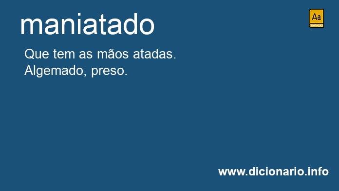 Significado de maniatado