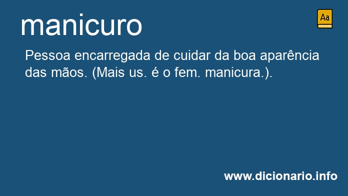 Significado de manicuro