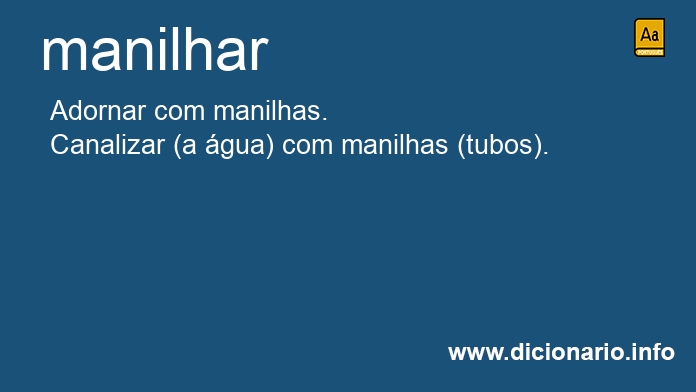 Significado de manilhar