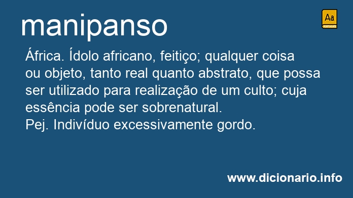 Significado de manipanso