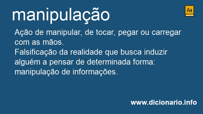 Significado de manipulao