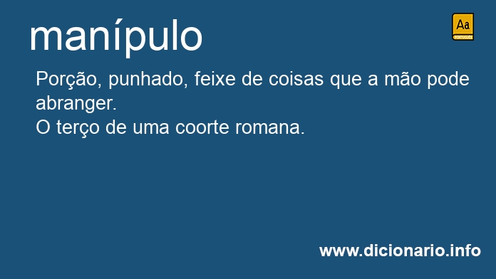 Significado de manpulo