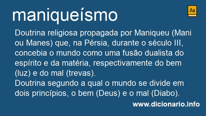 Significado de maniquesmo