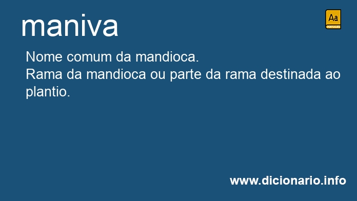 Significado de manivas