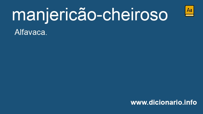 Significado de manjerico-cheiroso