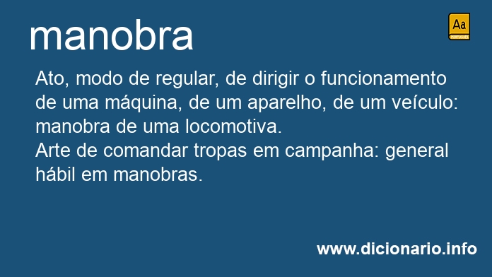 Significado de manobra