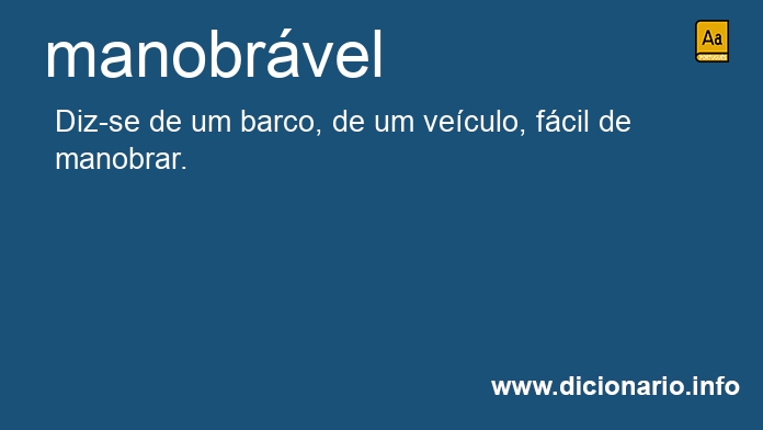 Significado de manobrvel