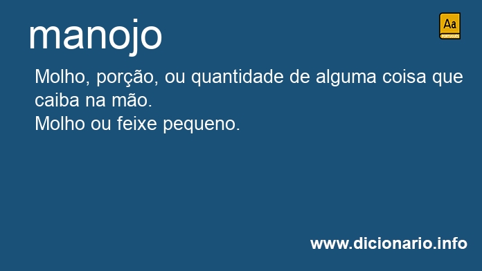 Significado de manojo
