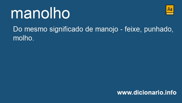 Significado de manolho