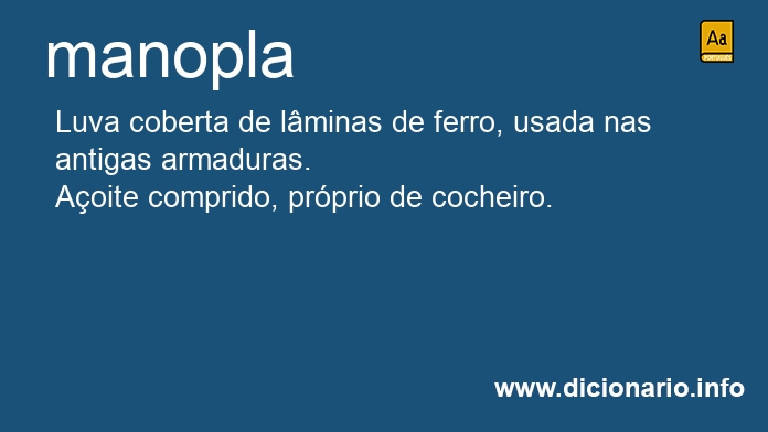 Significado de manoplas